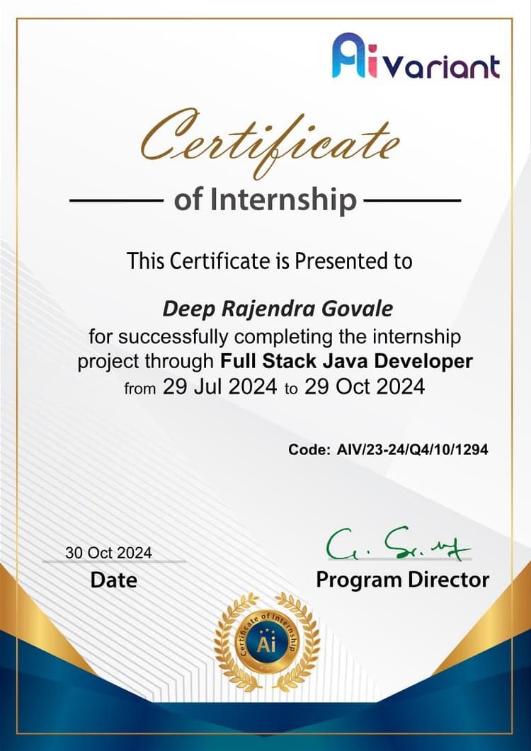 Java Programming Certification